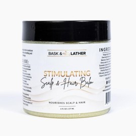 Stimulating Scalp and Hair Balm, Shea Butter and Mango Butter Blend for Moisturizing Haircare:_none