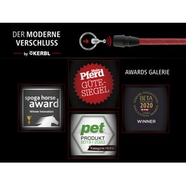 GoLeyGo Flat Dog Lead + Collar, Brown, Size M 1.4-2 m, Secure Magnetic Closure, Includes Adapter Pin, Dog Lead for Small and Large Dogs up to 60 kg, Maximum Load 200 kg