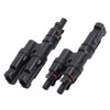1 Pair Solar Branch Connector Panel Parallel Connection Cable Splitter