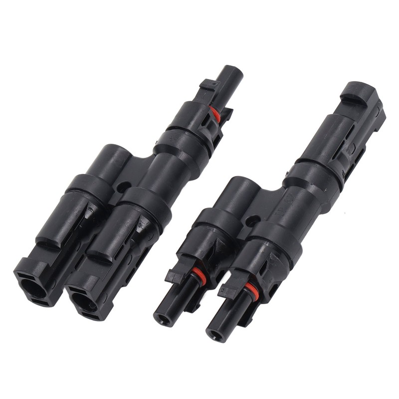 1 Pair Solar Branch Connector Panel Parallel Connection Cable Splitter