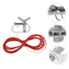 Levemolo 1set Heavy Duty Pool Cover Winch Kit Cable Self-Locking