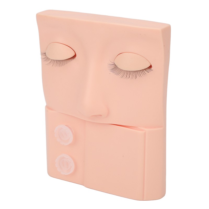 Lash Mannequin Head Replaceable Eyelid Eyelash Extension Practice Makeup Training