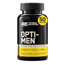 Optimum Nutrition Opti-Men, Vitamin C, Zinc and Vitamin D, E, B12 for Immune Support Mens Daily Multivitamin Supplement, 150 Count (Packaging May Vary