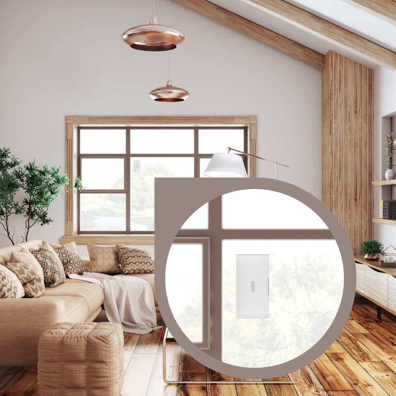 Daewoo Security Wireless Vibration Sensor Vibration Detector WVD301 White