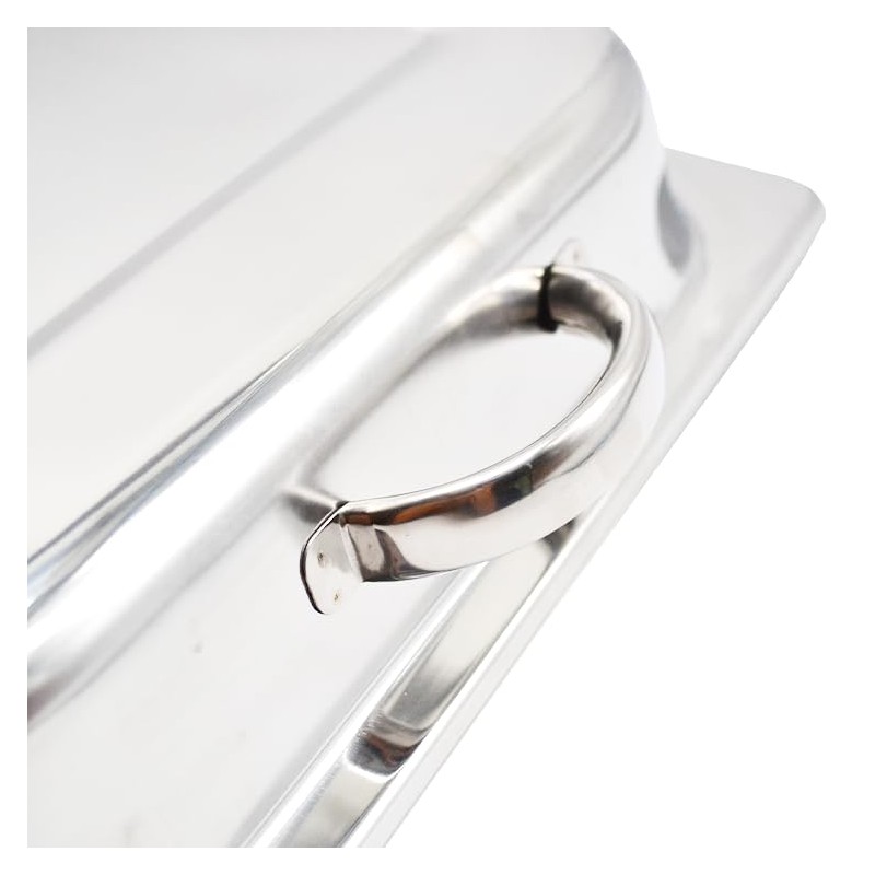 Full Size Stainless Steel Hinged Dome Cover with Handle (21.65