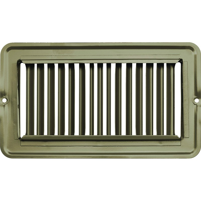 RV Designer H872, Metal Floor Register, Undampered, 7.5 inch x