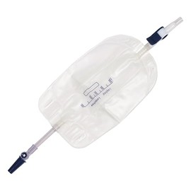 Puffio Urine Fabric Leg Bag, T Tap or Lever Tap with Soft Fabric Backing and a Natural Leg-Shape Design, 500ml (Pack of 10)