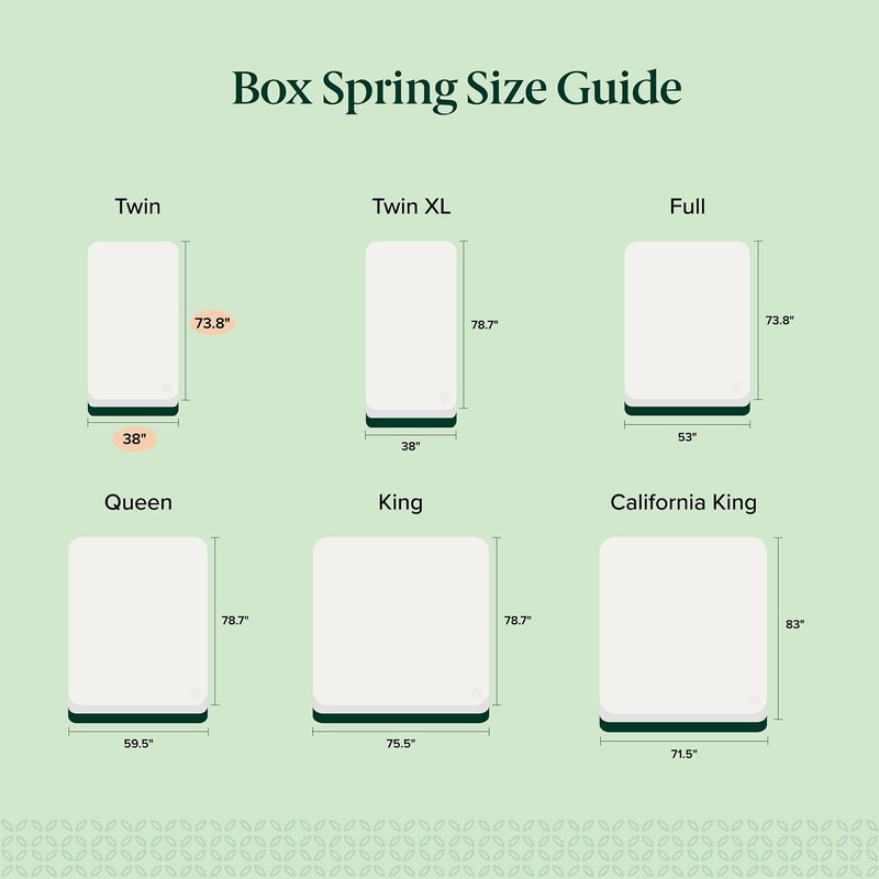 Zinus 9 Inch Twin XL Metal Smart Box Spring, Mattress