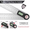 GemRed Digital Protractor Stainless Steel 600 mm Angle Gauge with