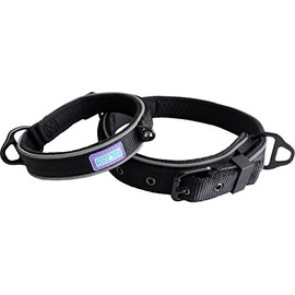DOG & CO Padded Reflective Performance Collar, X-Large, Black