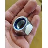 M22 Locking Nyloc Hex Nut 22mm Metal Steel Sheet Zinc