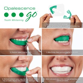 Opalescence Go 10% - Prefilled Teeth Whitening Trays Kit (10 Treatments) - 10% Hydrogen Peroxide - Mint Made by Ultradent Products. Go Teeth Whitening Kit -Mint- GO10-5193-1