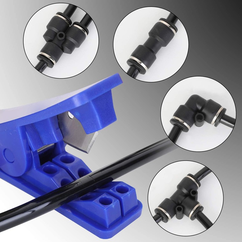 HUAZIZ Blue 6 mm OD 4 mm ID Polyurethane PU