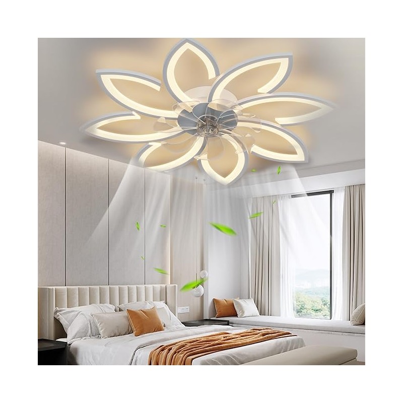 SPEVCH 35" Ceiling Fans With Lights and Remote, Modern Ceiling