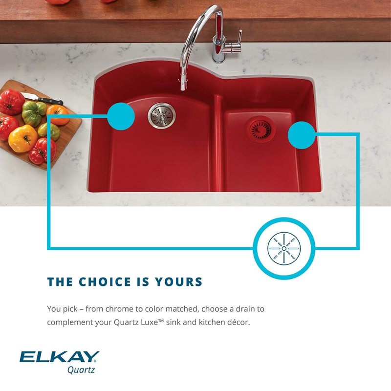 Elkay LKQS35 3-1/2" Basket Strainer - Greystone