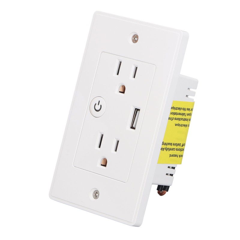 Smart Wall Outlet USB Voice Control Multifunctional WiFi Wall Socket