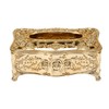 XIAOJUN Gold Acrylic Tissue Box Hotel Restaurant Napkin Holder Household