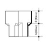 Wavin OSMA 4T836 WHITE Drain Adaptor Square to Round for