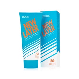 NEW LAYER Sun Cream SPF 50+ Pro Vitamin D Free from Microplastics Reef-Friendly Free from Octocrylenes Waterproof Climate Neutral (200 ml) (LSF50+)