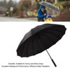 Large Umbrella Automatic Open 16 Ribs Waterproof with Cover Long