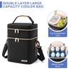 BABEYER Breastmilk Cooler Bag with Ice Pack Fits 6 Baby