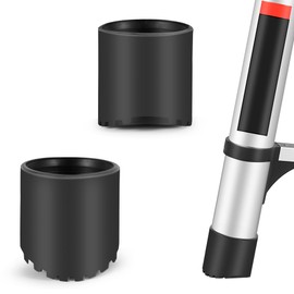 Wolec 2 Pcs Telescoping Ladder Rubber Replacement Feet - Non-Slip Pads for Enhanced Stability and Safety (56mm)