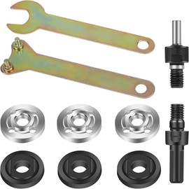 Angle Grinder Attachments Set of 10 Inner & Outer Flange Flange Fittings Replacement Tool Wrench Nut Grinder Mounting Removal Tool