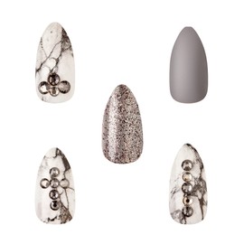 KISS GoldFinger Bloody Queen Limited Edition Press-On Nails, Long (GL01X)