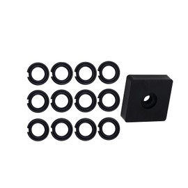 (12 Sets) 3/8" Retaining Ring Clip with O-Ring for Milwaukee Electric/Pneumatic Type Impact Wrench, Retainer Ring Anvil Install Tool Included