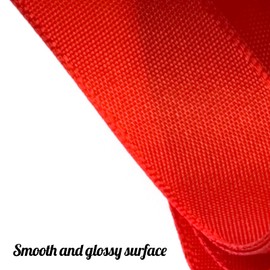 Flezoo 25 Yards 1-1/2" Red Satin Ribbon for Crafts Gift Wrapping Wedding