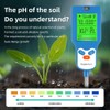 Aswalling Soil 6-in-1 PH Meter Multi-Function Digital Soil PH Meter