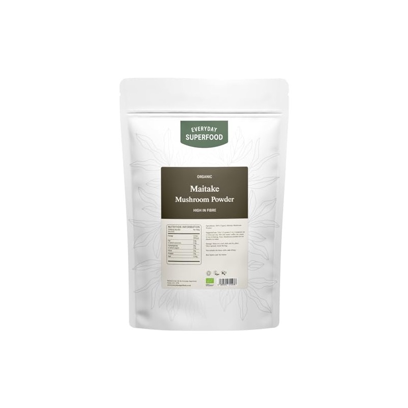 Everyday Superfood Organic Maitake Mushroom Powder 50g, Ideal for Coffee