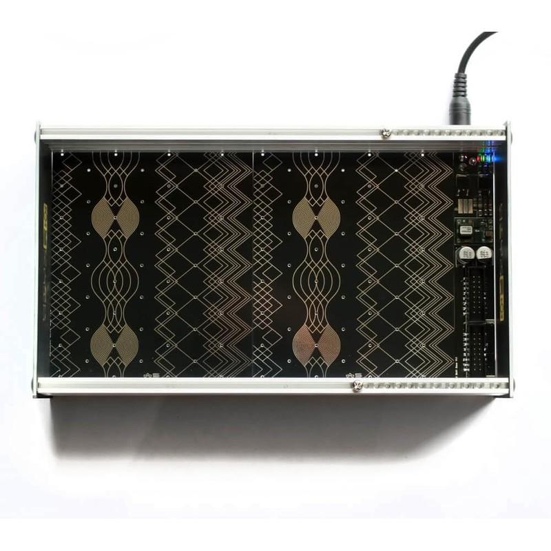 Synthrotek EcoSkiff Eurorack Case (44HP, Unpowered, Black Aluminum Desktop Case)