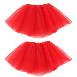 WKRTDY Pack of 2 Women's Junior Kids Girls Dance Dress 80's Totem Dress (Red, 3 Animals), red