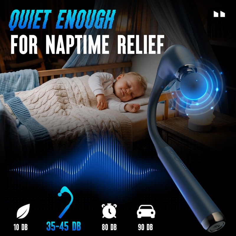 Massage Gun with Upgraded Extension Handle, 10MM Massage Gun Deep