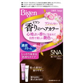 Hoyu Vigen Scented Hair Color Cream 5NA (Deep Natural Brown) Agent 1.4 oz (40 g) + Agent 2 1.4 oz (40 g) (Quasi-Drug)