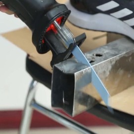 6-Inch 14TPI Heavy Duty Metal Cutting Reciprocating Saw Blades, Top Material Bi-Metal Demolition Reciprocating Saw Blades for Thick Metal Fast Straight Cutting, Solid Pipes, Profiles 10-Pack