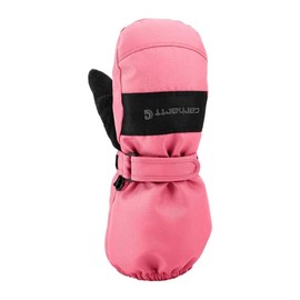 Carhartt Kid's TA774 Toddler Waterproof Insulated Zip Cuff Mitten X-Large Pink Lemonade/Black