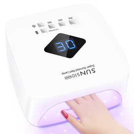 Cordless Rechargeable UV LED Nail Lamp, LKE 86W UV Light for Gel Nails UV Nail Light Nail Dryer with 3 Timer Setting Display Auto Sensor Professional Quick Dry Gel Polish Curing Lamp for Salon & Home