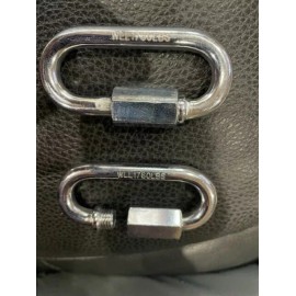 Unbranded 2  WLL 1760 lbs  Steel Screw Pin Links Carabiner Threaded Quick Chain Link 5/16"