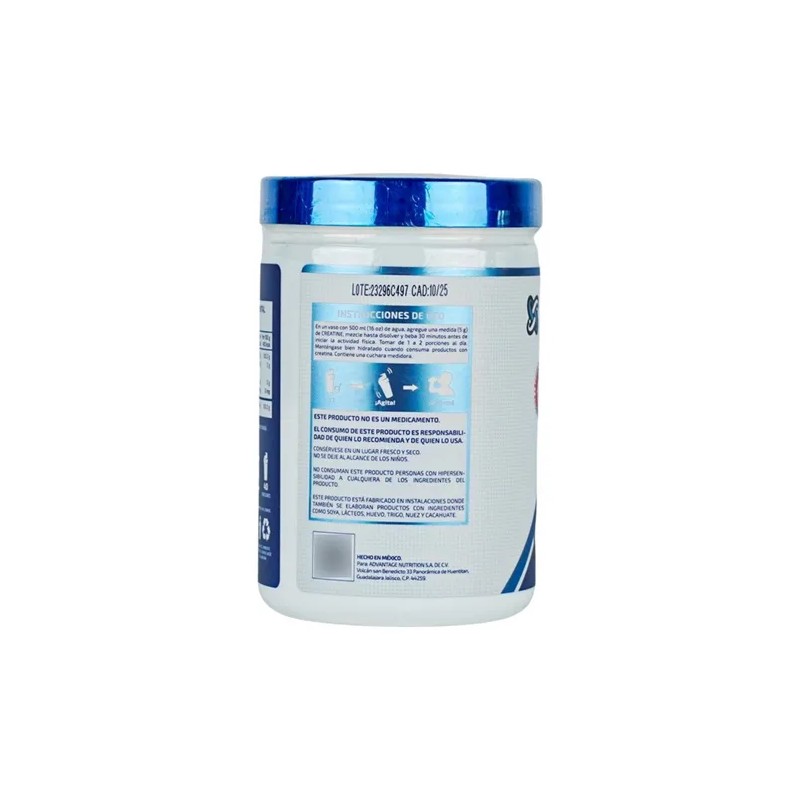 Creatina Monohidratada NST Creapure 60 Porciones Sin Sabor Polvo