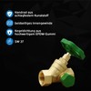 kör4u Angle Seat Valve 1 Inch, Brass, Rising Spindle, Female