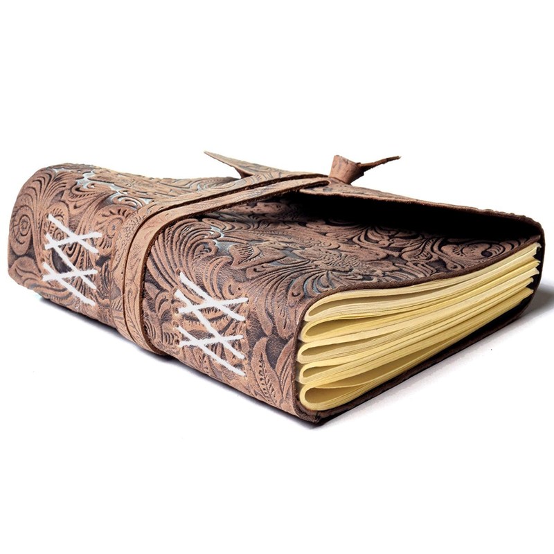 Hudson & James Handmade Leather Journal Writing Notebook Travel Diary