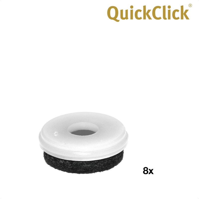 Wagner QuickClick® Chair Glides – Set of 8 Replacement Slider/'Natural