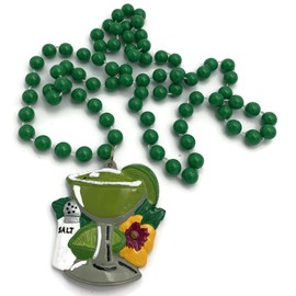 Margarita Lost Shaker of Salt Mardi Gras Bead Necklace Spring Margarittaville Festival New Orleans Beads