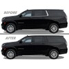 Chrome Delete Blackout Vinyl Overlay for 2021-2022 Chevy Suburban Window