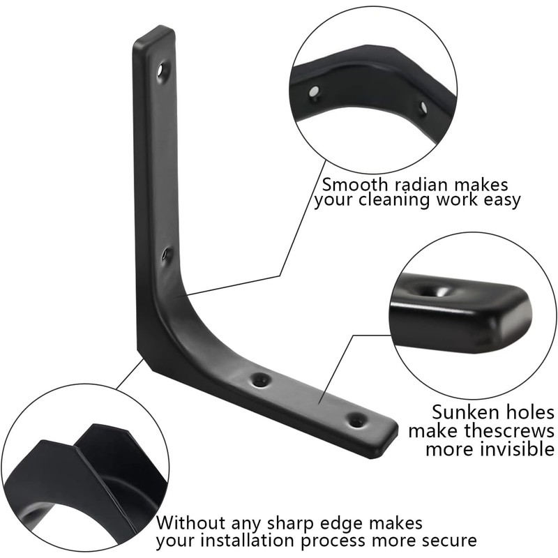 BANSHAN Shelf Bracket Corner Brace Angle Bracket Shelf Support Wall