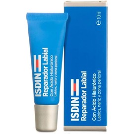 ISDIN reparador labial fluido con acido hialuronico. protege y repara los labios, la nariz y la zona perioral, textura fluida y ligera, 10ml