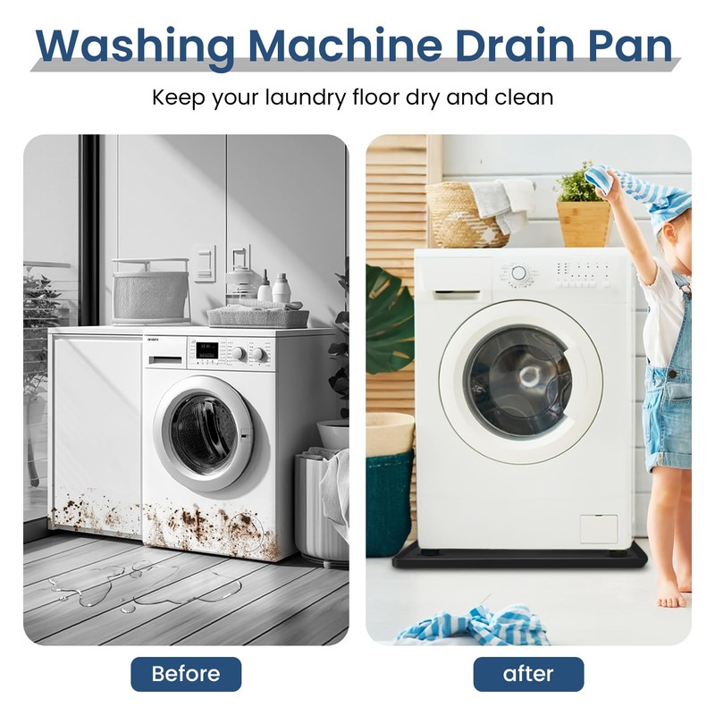 Silicone Washing Machine Pan 27X27 inch - Washing Machine Tray