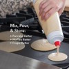 1000 ml Batter Mixer Bottle, Dough Mixer for Pancakes, Hand